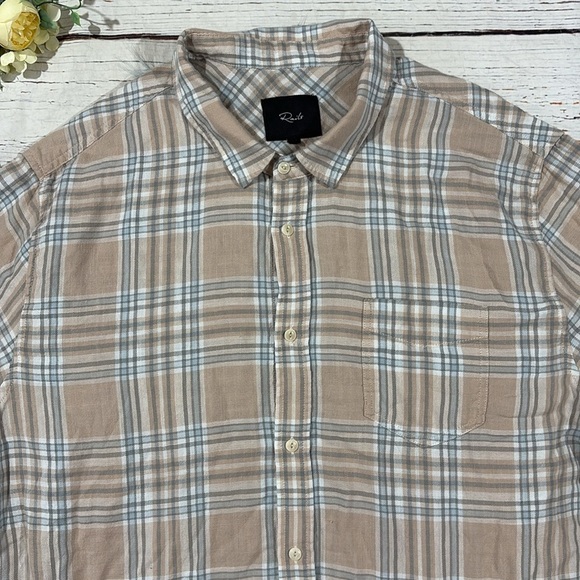 Rails Wyatt Ebi Plaid Button Down Cotton Top - Picture 4 of 9